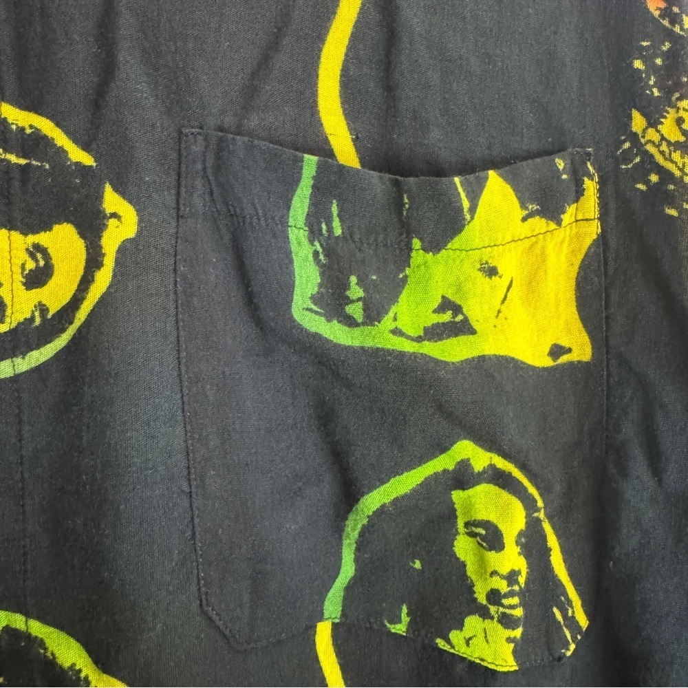 Bob Marley Vintage Button Up Shirt Size XL - Picture 2 of 7